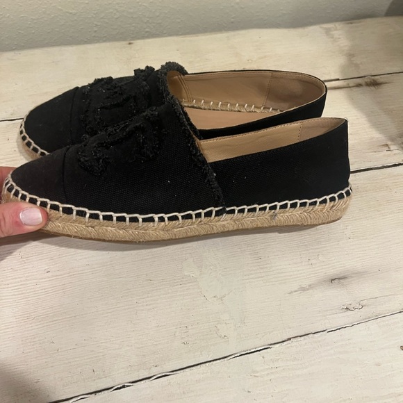 COPY - Chanel Black Espadrilles Flats - Picture 2 of 6